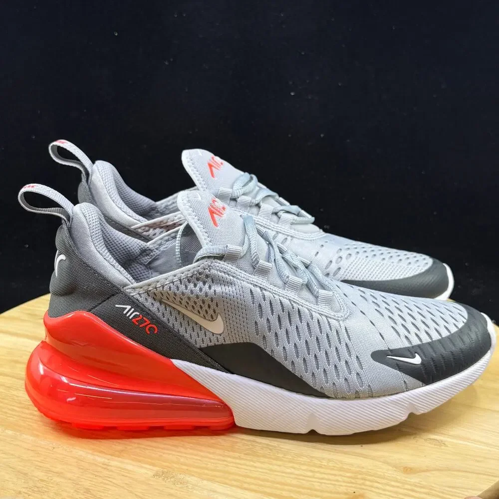 Nike Air Max 270 (Gs) Wolf Grey-White-Anth Sz 7Y-Womens Sz 8.5 [943345-039]
